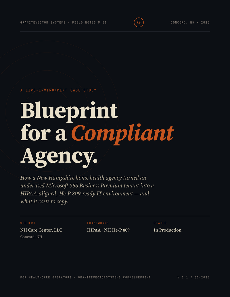 Blueprint for a Compliant Agency — Field Notes No. 01 cover